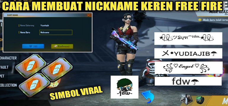 Pengen Nickname FF Keren? Simak Di Sini Caranya