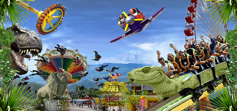 JungleLand, Taman Hiburan di kaki Gunung Pancar Bogor dengan  Aneka Wahana Seru