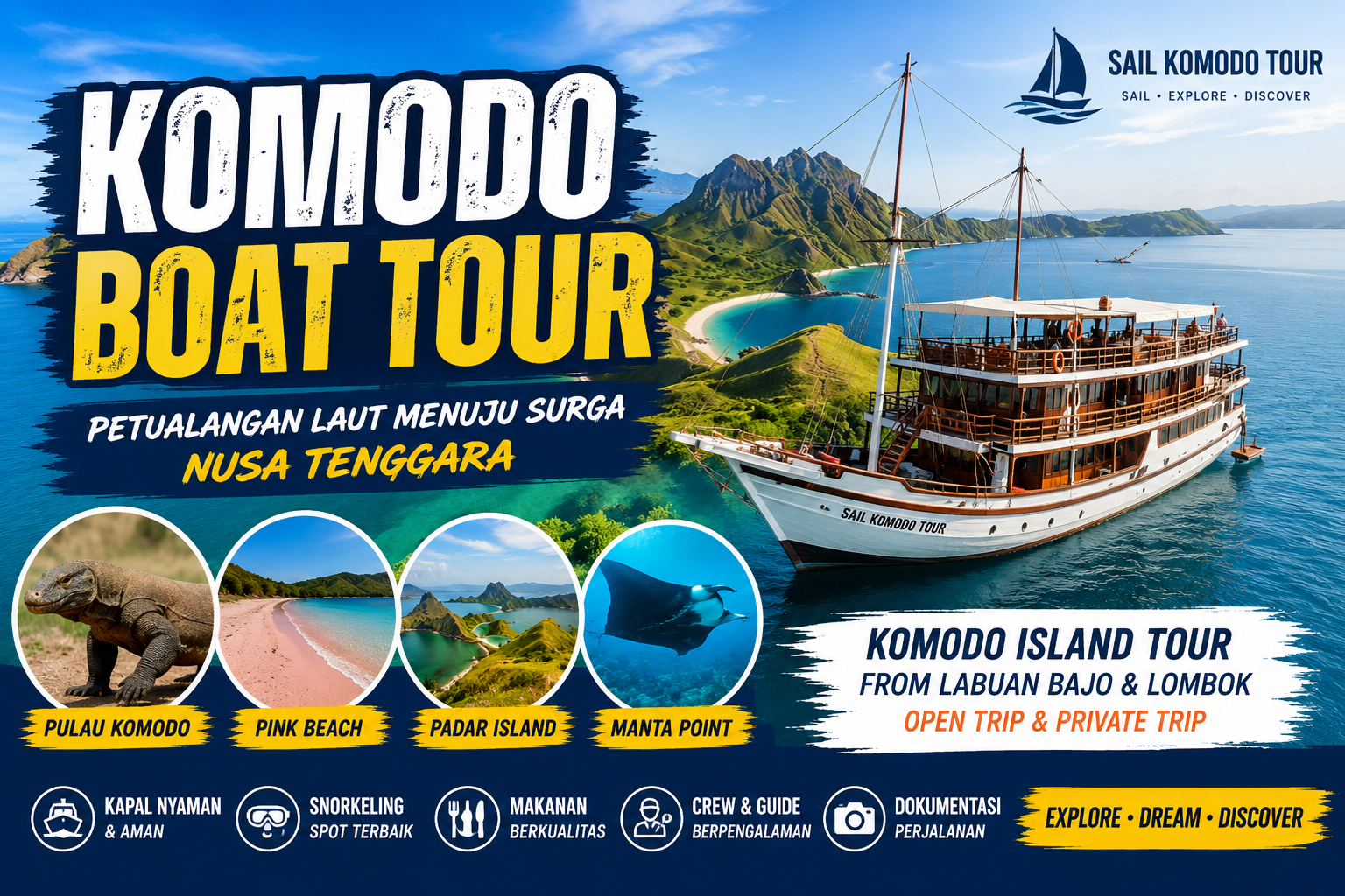Komodo Boat Tour Cara Terbaik Menjelajahi Keindahan Komodo dari Laut